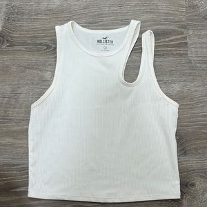 white hollister tank top